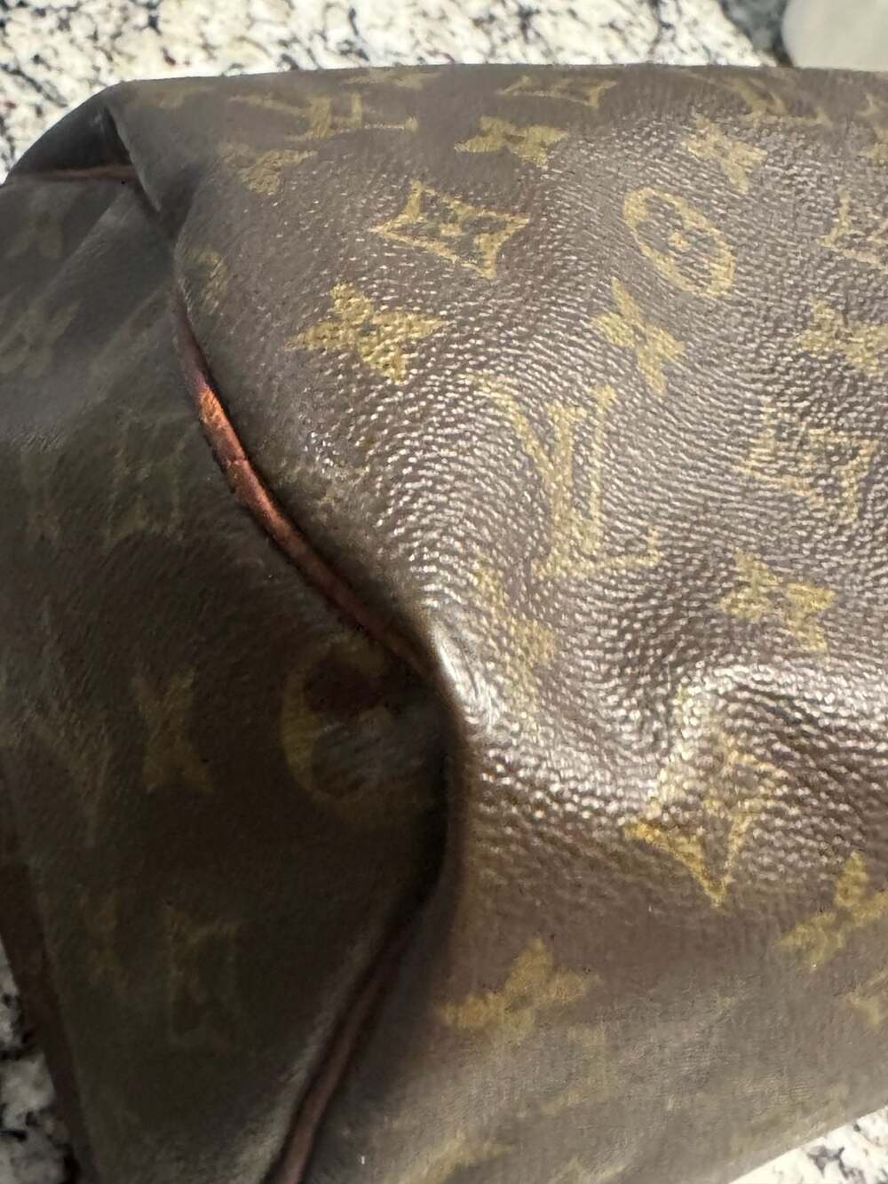 Louis Vuitton Speedy 30 Monogram Handbag Authentic w/ Legit App COA Charm - Picture 12 of 16